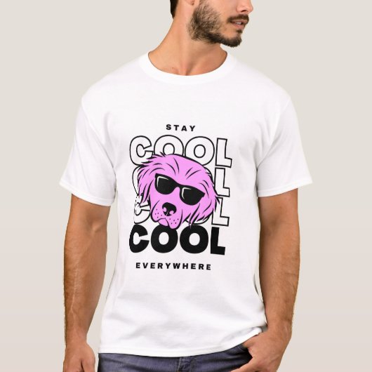 coole T - Shirt bleibe (Vorderseite)
