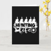 Coole T-Shirts für die Hirschjagd Karte (Gelbe Blume)