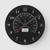 Coole Tachometer-Wanduhr Runde Wanduhr (Vorderseite)