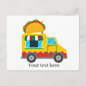 coole Taco-LKW-Händler fügen Text hinzu Postkarte (Vorderseite)