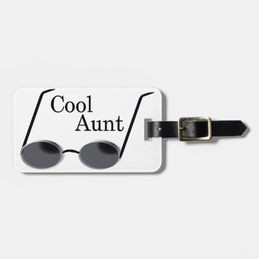 Coole Tante Gepäckanhänger (Vorderseite horizontal)