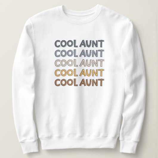 Coole Tante Moderne Niedliche Geschenke für Tante Sweatshirt (Design vorne)