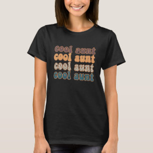 Coole Tante Retro Leopard Mama für den Muttertag T-Shirt