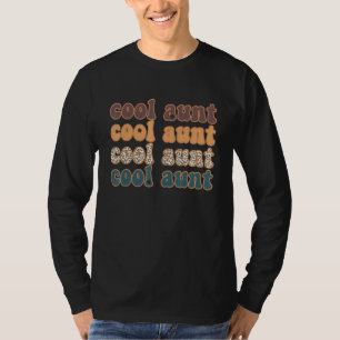 Coole Tante Retro Leopard Mama für den Muttertag T-Shirt