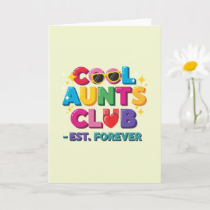 Coole Tanten Club Grußkarte Karte