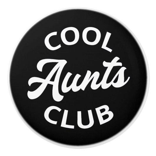 Coole Tanten Club I Keramikknauf (Vorderseite)