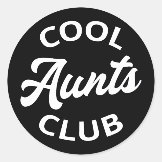 Coole Tanten Club I Runder Aufkleber (Vorderseite)