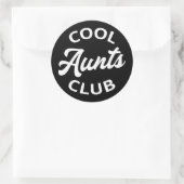 Coole Tanten Club I Runder Aufkleber (Tasche)