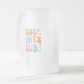 Coole Tanten Club III Mattglas Bierglas (Vorderseite Links)