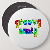 Coole Tanten Weihnachten u. Geburtstage: Starke Button (Vorne & Hinten)