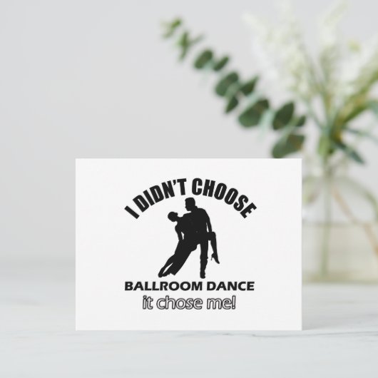 Coole Tanzdesigns Postkarte (Stehend Vorderseite)