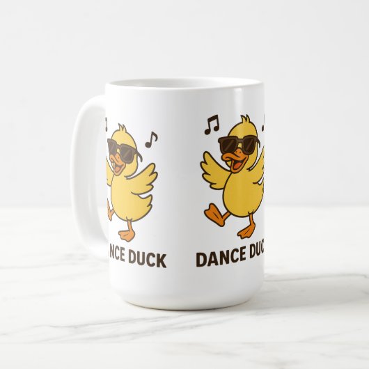 Coole Tanzdusche Kaffeetasse (Vorderseite Links)
