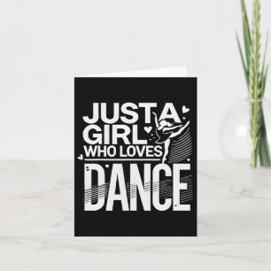 Coole Tanzkunst Teen Girl Jazz Dancing Cl Karte