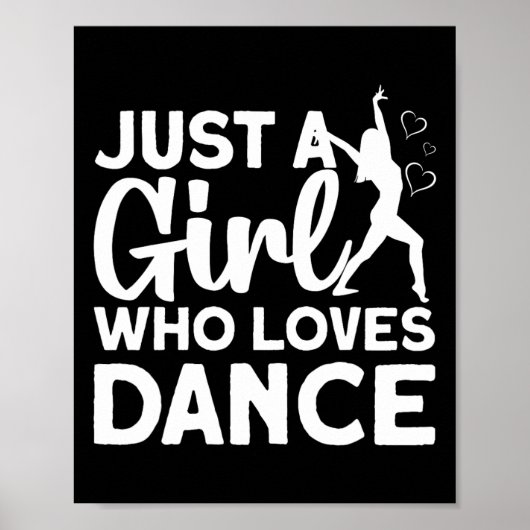 Coole Tanzkunst Teen Girl Jazz Dancing Cl Poster (Vorne)