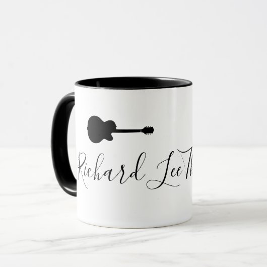 coole Tasse für Gitarre (Vorderseite Links)