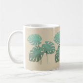 Coole Tasse von Funky Tropical Leaf Add Name (Links)