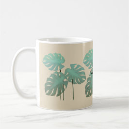 Coole Tasse von Funky Tropical Leaf Add Name