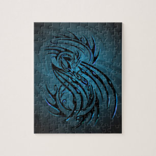 coole Tätowierung des Stammes- Puzzlespiels des Puzzle