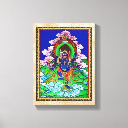 Coole Tätowierung des Thangka Ucchusma Leinwanddruck (Vorderseite)