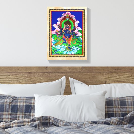 Coole Tätowierung des Thangka Ucchusma Leinwanddruck (Insitu (Schlafzimmer))