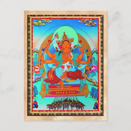 Coole Tätowierung des Tibetans Postkarte (Vorderseite)