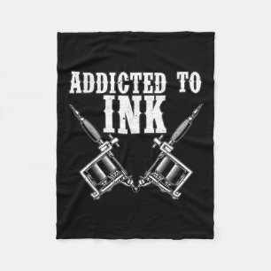 Coole Tattoo Lover Kunst für Männer Frauen Tattooo Fleecedecke