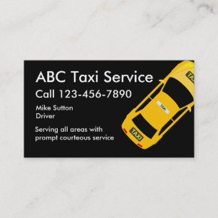 Coole Taxi-Service Visitenkarten Visitenkarte
