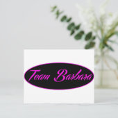 coole Team Barbara Designs Postkarte (Stehend Vorderseite)