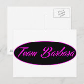 coole Team Barbara Designs Postkarte (Vorne/Hinten)