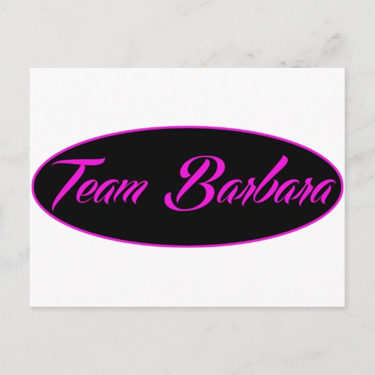 coole Team Barbara Designs Postkarte (Vorderseite)