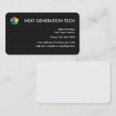 Coole Tech-Logo Visitenkarten Visitenkarte (Vorne/Hinten)