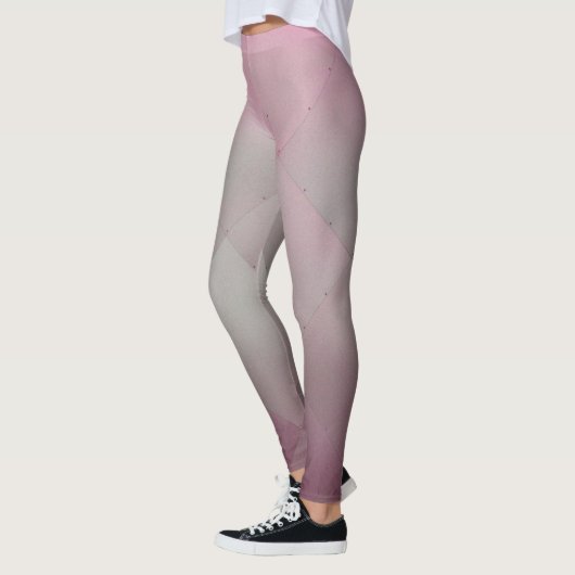 Coole Teller aus Aluminium, grau bis rosa Leggings (Links)