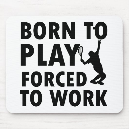 Coole Tennis-Entwürfe Mousepad (Vorne)