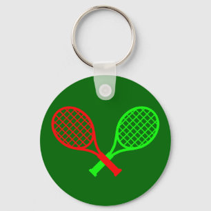 Coole Tennis Racket Abstract Design Schlüsselkette Schlüsselanhänger