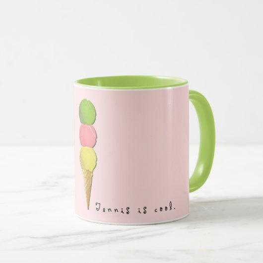 Coole Tennis-Tasse Tasse (VorderseiteRechts)