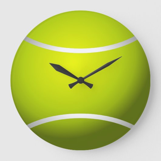 Coole Tennis-Uhr #2 Große Wanduhr (Vorderseite)