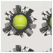 Coole Tennis-Welt Stoff (Nahaufnahme)