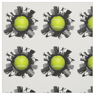 Coole Tennis-Welt Stoff