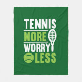 Coole Tennis-Wortkunst Fleecedecke (Vorderseite)