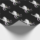Coole Tentakel aus Schwarz und Weiß Geschenkpapier (Ecke)