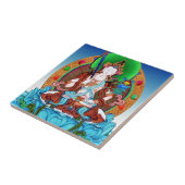 Coole Thangka Akasagarbha Bodhisattva Mahasattva Fliese (Seite)