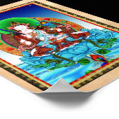 Coole Thangka Akasagarbha Bodhisattva Mahasattva Poster (Ecke)