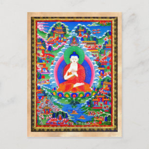 Coole Thangka-Tätowierung Mahavairocana Postkarte