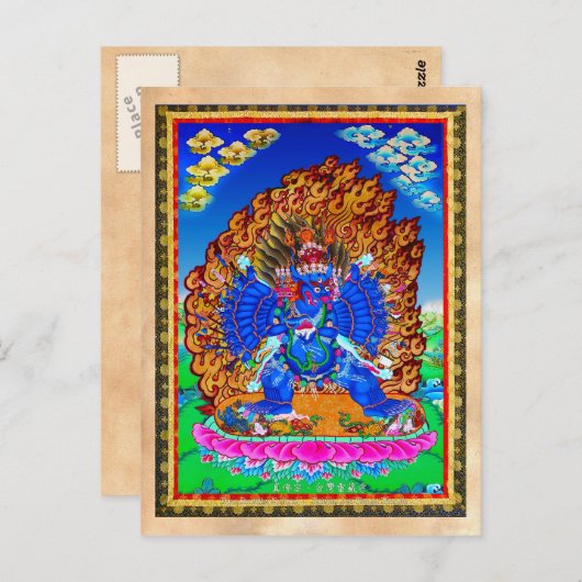 Coole Thangka-Tätowierung Postkarte (Vorne/Hinten)
