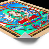 Coole Thangka-Tattoo Cundhi Bodhisattva Poster (Ecke)