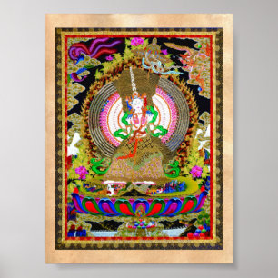 Coole Thangka Usnisa Sitatapatra Poster