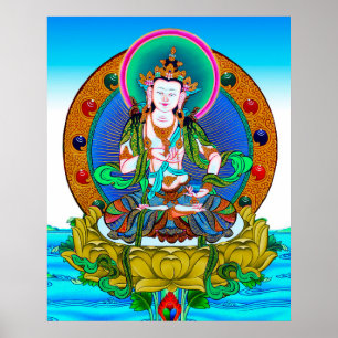 Coole Thangka Vajrasattva Tattoo mandala Poster