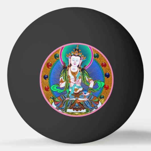 Coole Thangka Vajrasattva tattoo mandala Tischtennisball (Vorderseite)