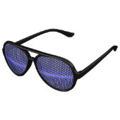 Coole Thin Blue Line Shades Partybrille (Schrägansicht)