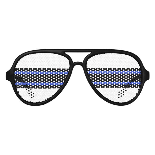 Coole Thin Blue Line Shades Sonnenbrille (Vorderseite)